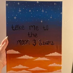 Original sunset painting.